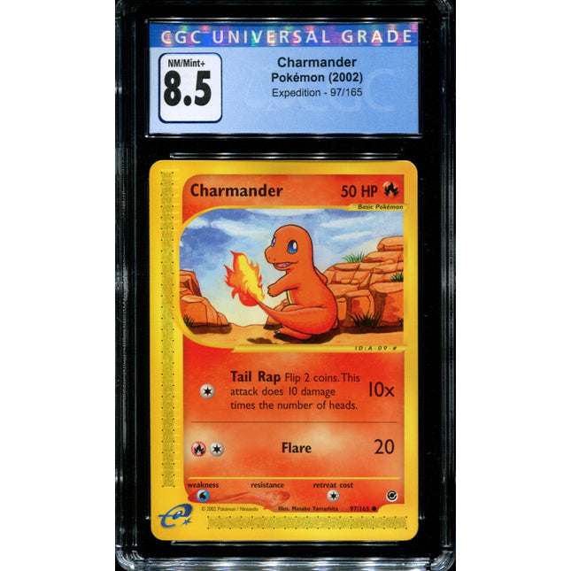 Charmander - 97/165 - CGC 8.5 - Common - Expedition - Pokemon -  15303