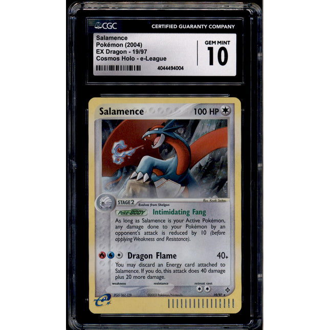 Salamence - 19/97 - CGC 10 - Cosmos Holo - ex Dragon - Pokemon - 94004