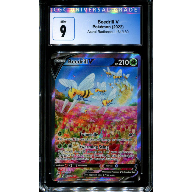 Beedrill V - 161/189 - CGC 9 - Alternate Art - Astral Radiance - Pokemon - 59098