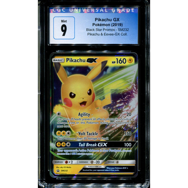 Pikachu GX - SM232 - CGC 9 - Black Star Promos - Ultra Rare - Pokemon - 94284