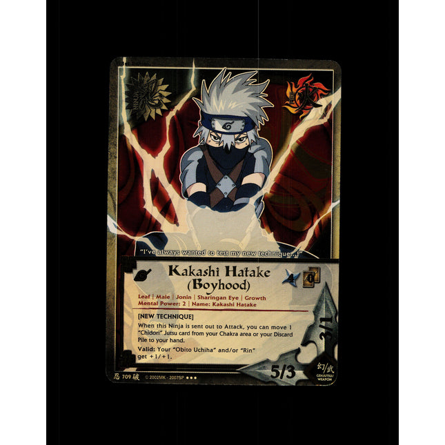 Kakashi Hatake (Boyhood) - 709 - NM - 1st Edition - Foil - Naruto CCG - D4-291