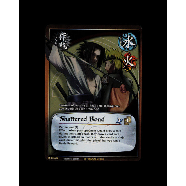 Shattered Bond - PR-081 - NM - Unlimited Foil - Promo - Naruto CCG - D3-148