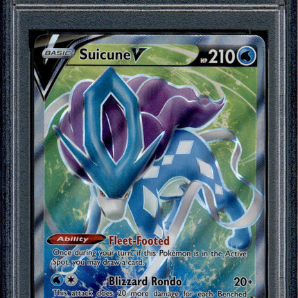 Suicune V - 173/203 - PSA 10 - Full Art - Evolving Skies - Pokemon - 30210