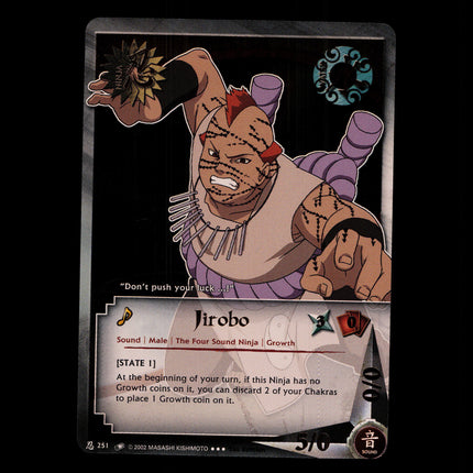 Jirobo - 251 - NM - 1st Edition - Foil - Naruto CCG - D4-211