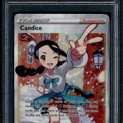 Candice - 189/195 - PSA 9 - Full Art - Silver Tempest - Pokemon - 68719