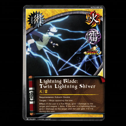 Lightning Blade: Twin Lightning Shiver - PR-093 - NM - Ninja Storm - Promo - Naruto CCG - E1-14