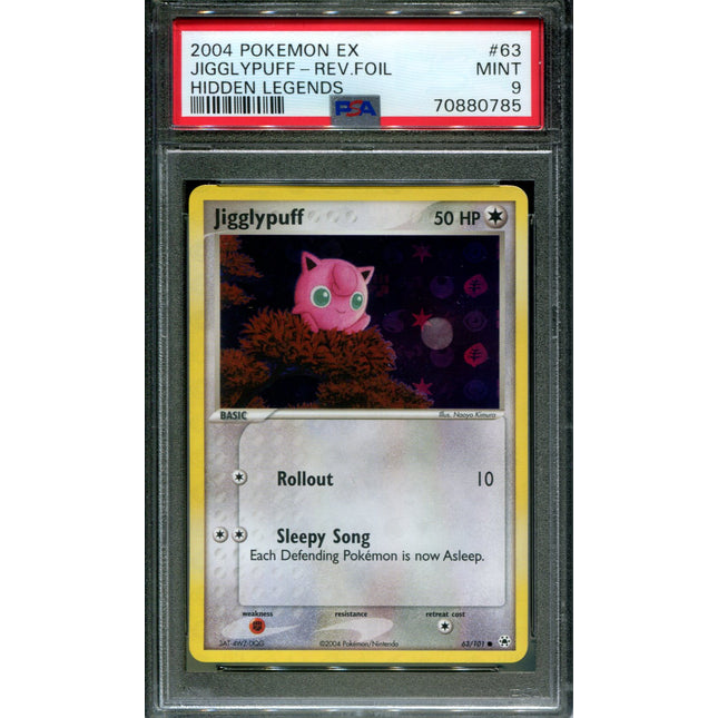 Jigglybuff - 63/101 - PSA 9 - Reverse Holo - Hidden Legends - Pokemon - 80785