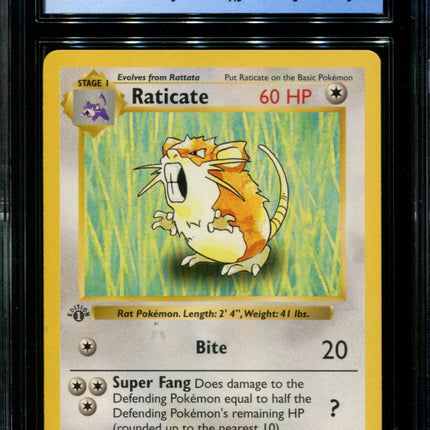 Raticate - 40/102 - CGC 8 - 1st Edition - Base Set - Pokemon - 38143