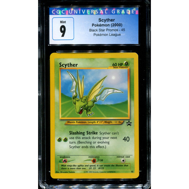Scyther - 45 - CGC 9 - Black Star Promo - Pokemon - 54133