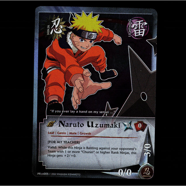 Naruto Uzumaki - PR us005 - NM - Foil - Promo - Naruto CCG - E1-58