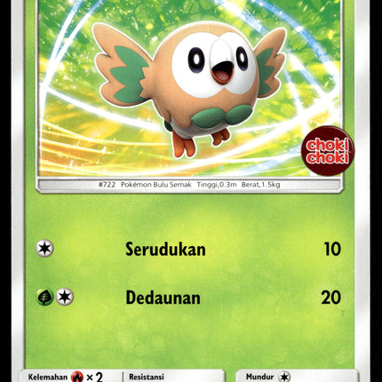 Rowlet - 058/SM-P - NM - Indonesian Choki Choki - Promo - Pokemon - B1-50