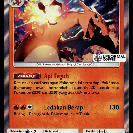 Charizard - 080/SM-P - PSA NM - Indonesian - Upnormal Coffee - Promo - Pokemon - A1-83