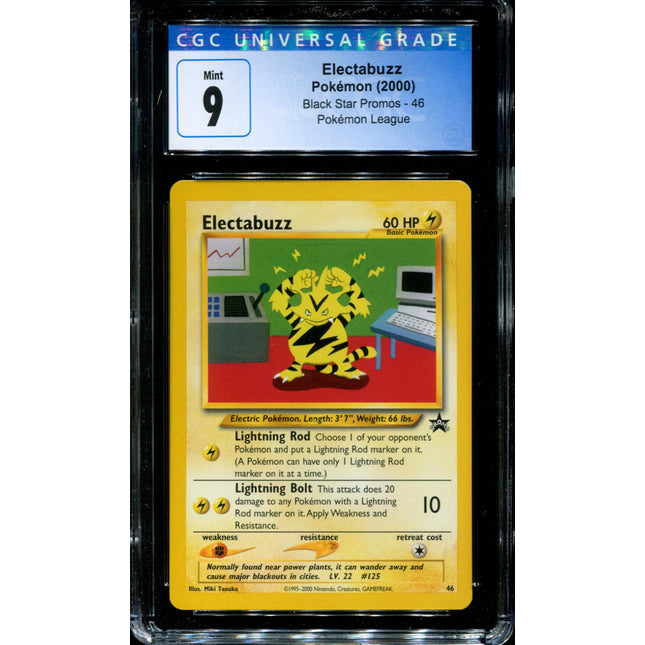 Electabuzz - 46 - CGC 9 - Black Star Promo - Pokemon - 54069