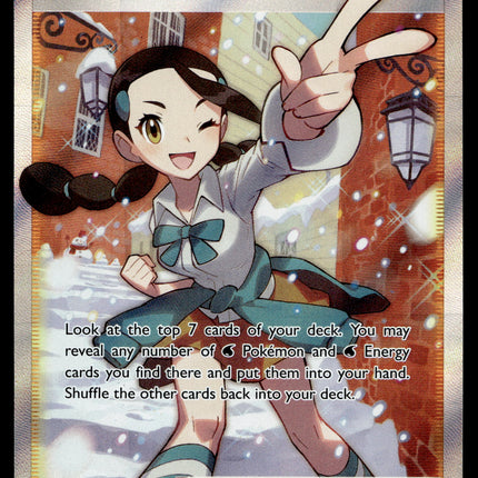 Candice - 189/195 - PSA NM - Full Art - Silver Tempest - Pokemon - A5-50