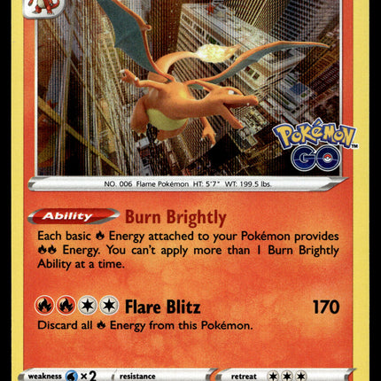 Charizard - 010/078 - NM - Holo - Pokemon Go - Pokemon - A9-24