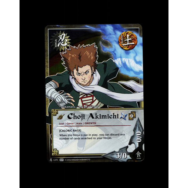 Choji Akimichi - 1271 - NM - 1st Edition Foil - S23 - Naruto CCG - D3-72