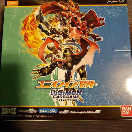 Digimon Card Game - BT-03 - Union Impact - Sealed Box - 24 Packs