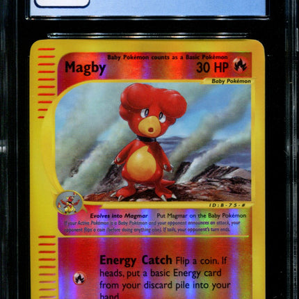 Magby - 52/165 - CGC 8.5 - Reverse Rare - Expedition - Pokemon - 68236