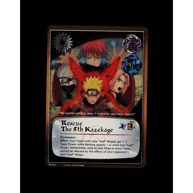 Rescue the 5th Kazekage - 622 - NM - Unlimited - Super Rare Foil - Naruto CCG - D3-127
