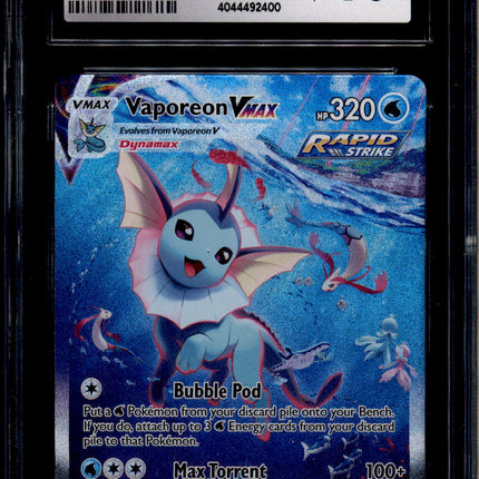 Vaporeon Vmax - SWSH182 - CGC 10 - Alt Art - Promo - Pokemon - 92400