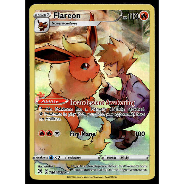 Flareon - TG01/TG30 - NM - Full Art - Brilliant Stars - Pokemon - A6-7