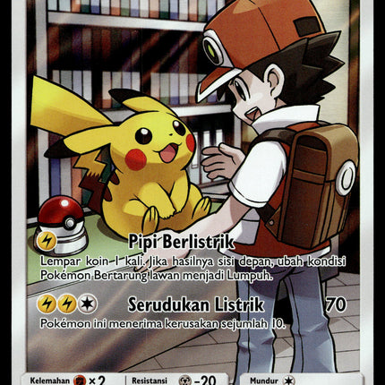 Pikachu - 206/205 - PSA NM - Indonesian - CHR - AC3A - Pokemon - A1-19