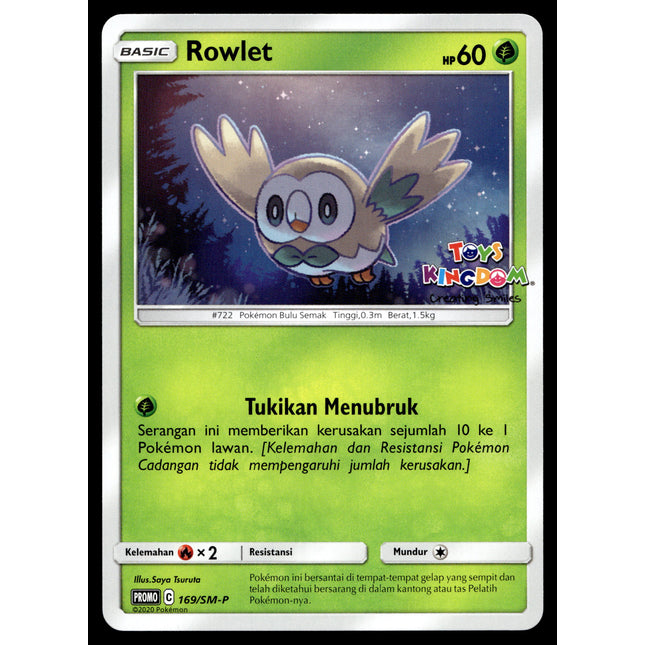 Rowlet - 169/SM-P - NM - Indonesian Toys Kingdom - Promo - Pokemon - B1-65