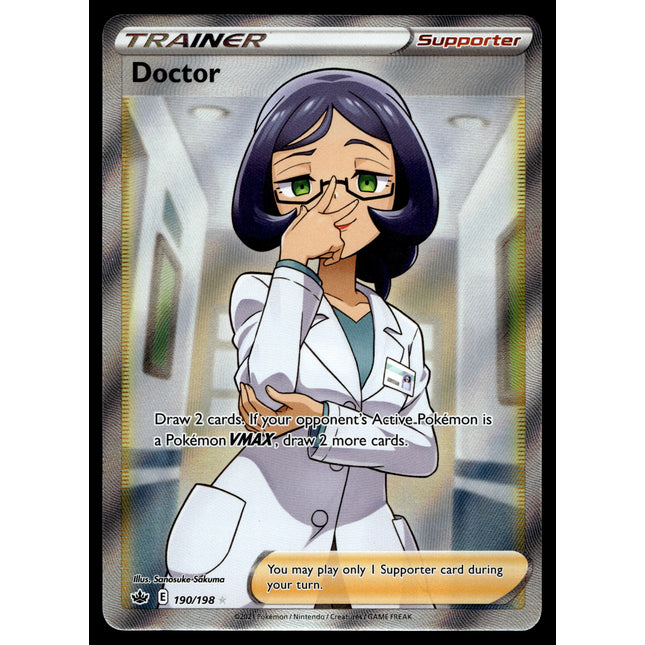 Doctor - 190/198 - PSA NM - Full Art - Chilling Reign - Pokemon - A5-11