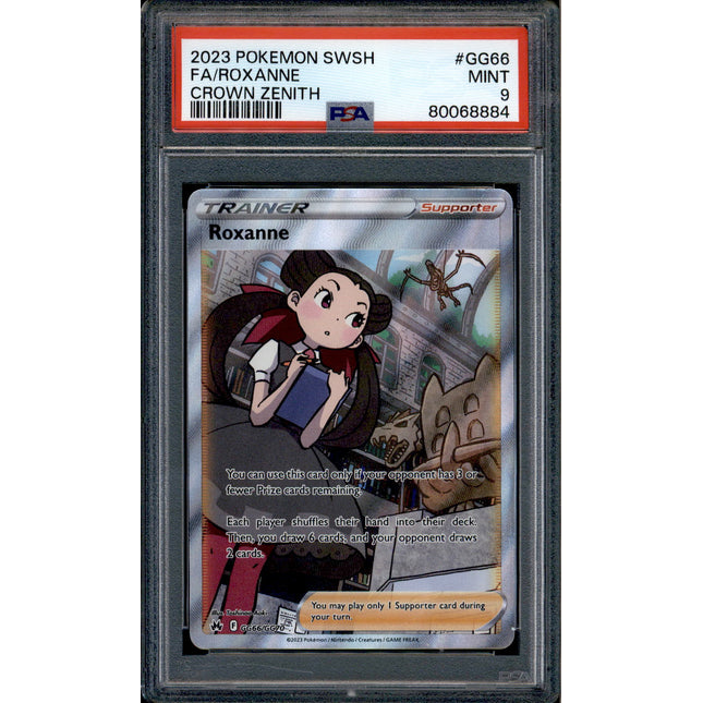 Roxanne - GG66/GG70 - PSA 9 - Full Art - Crown Zenith - Pokemon - 68884