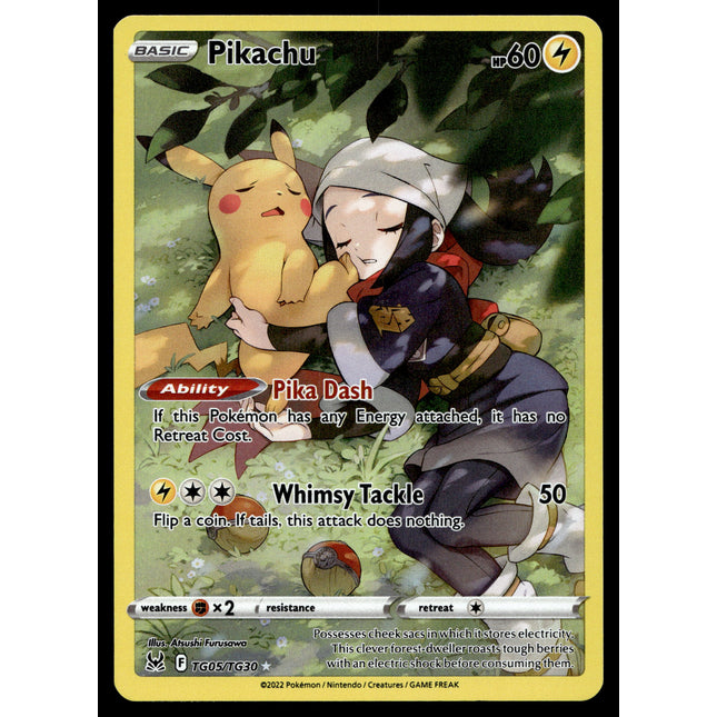 Pikachu - TG05/TG30 - NM - Full Art - Lost Origin - Pokemon - A6-28