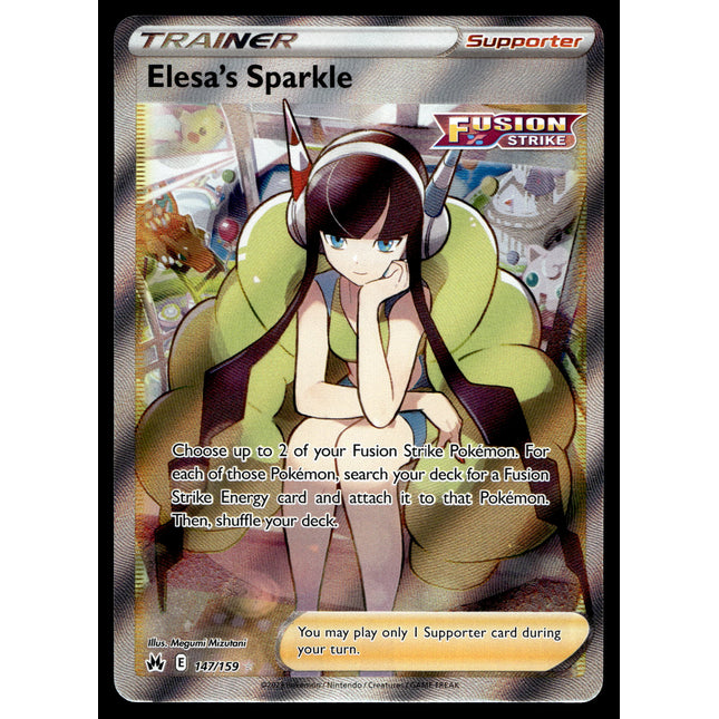 Elesa's Sparkle - 147/159 - NM - Full Art - Crown Zenith - Pokemon - A6-59