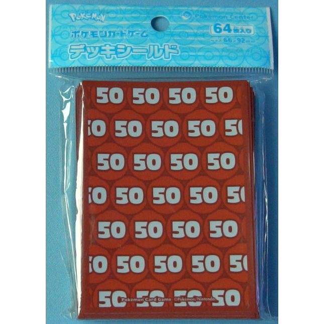 50 Damage Counter Sleeves - Set of 64 Sleeves - Japanese - Pokemon Center