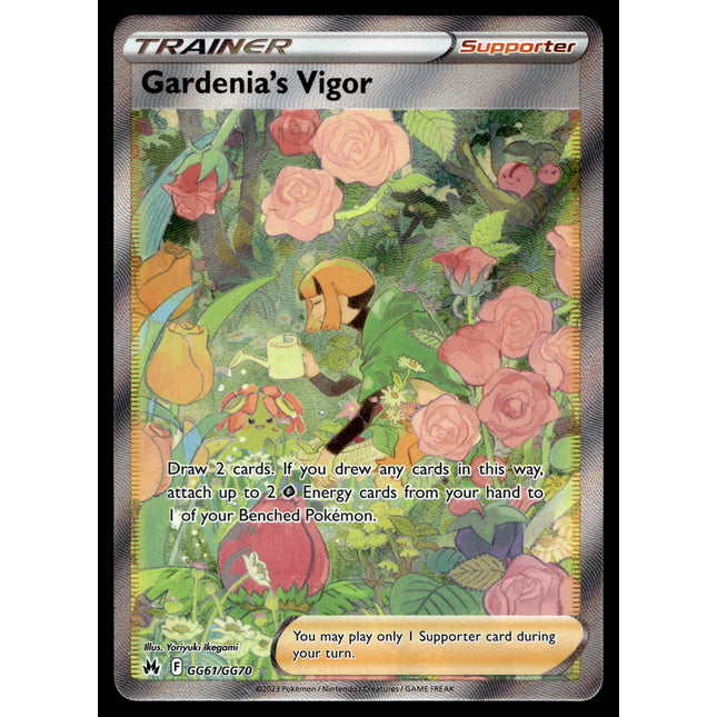 Gardenia's Vigor - GG61/GG70 - NM - Full Art - Crown Zenith - Pokemon - C2-12
