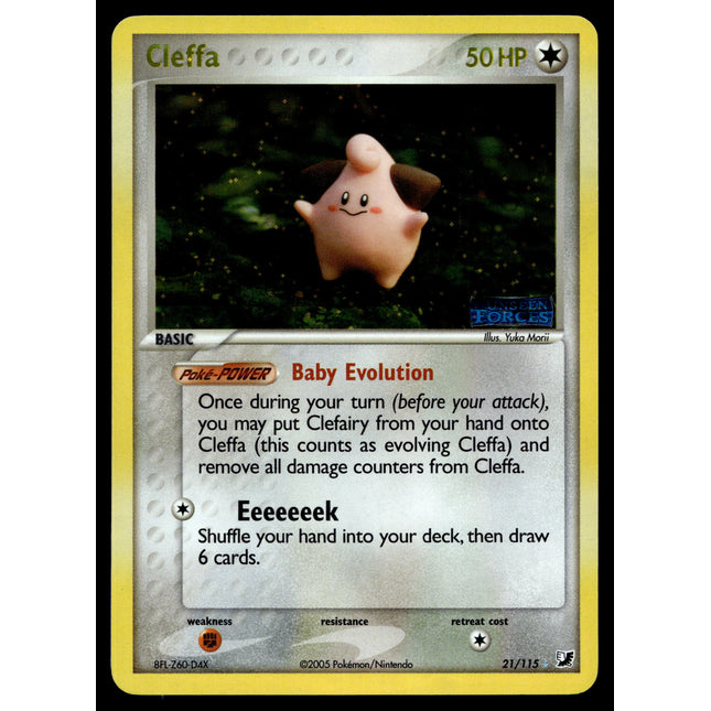 Cleffa - 21/115 - NM - Reverse Holo - Unseen Forces - Pokemon - A9-34