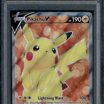 Pikachu V - 157/172 - PSA 10 - Full Art - Brilliant Stars - Pokemon - 30227