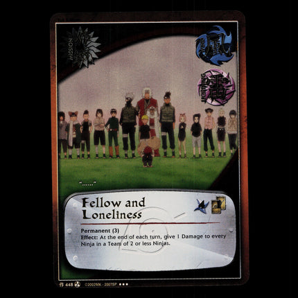 Fellow and Loneliness - 448 - NM - 1st Edition - Foil - Naruto CCG - D4-242