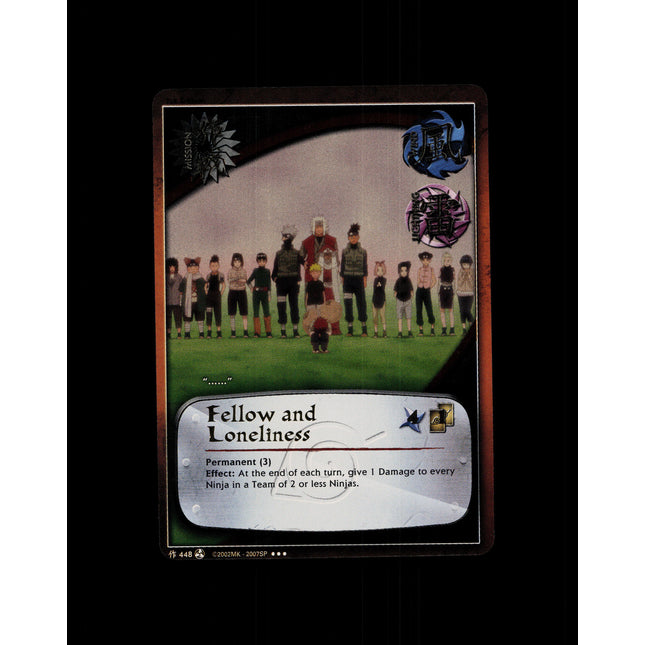 Fellow and Loneliness - 448 - NM - 1st Edition - Foil - Naruto CCG - D4-242