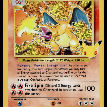Charizard - 4/102 - NM - Holo - Celebrations - Pokemon - A6-55