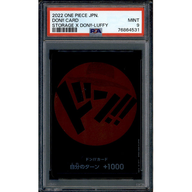 Luffy Don Card - Promo Storage - PSA 9 - Japanese Holo - Box - One Piece - 64531