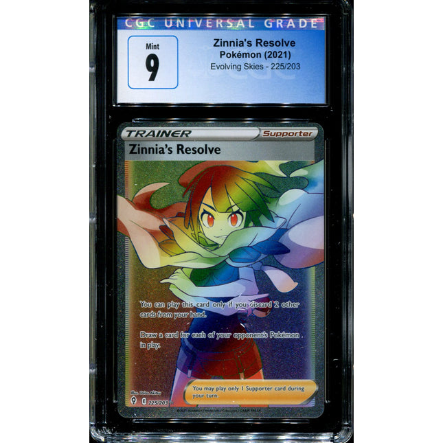 Zinnia's Resolve - 225/203 - CGC 9 - Evolving Skies - Hyper Rare - Pokemon - 91375
