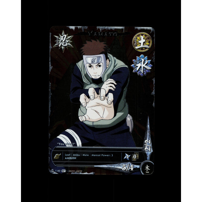 Yamato - 1160 - NM - 1st Edition Full Art - S21 - Naruto CCG - D3-104
