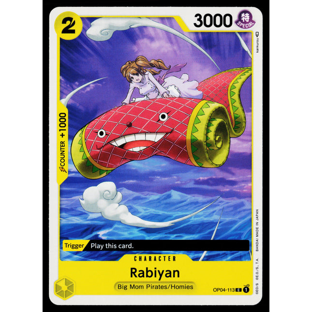 Rabiyan - OP04-113 - NM - Common - English OP04 - One Piece TCG