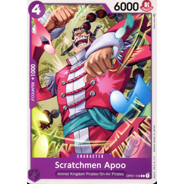 Scratchmen Apoo - OP01-103 - Common - English - One Piece TCG OP-01