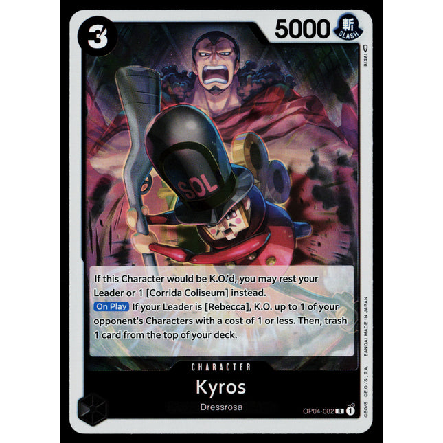 Kyros - OP04-082 - NM - Rare - English OP04 - One Piece TCG