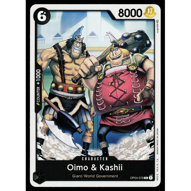 Oimo & Kashii - OP04-078 - NM - Common - English OP04 - One Piece TCG