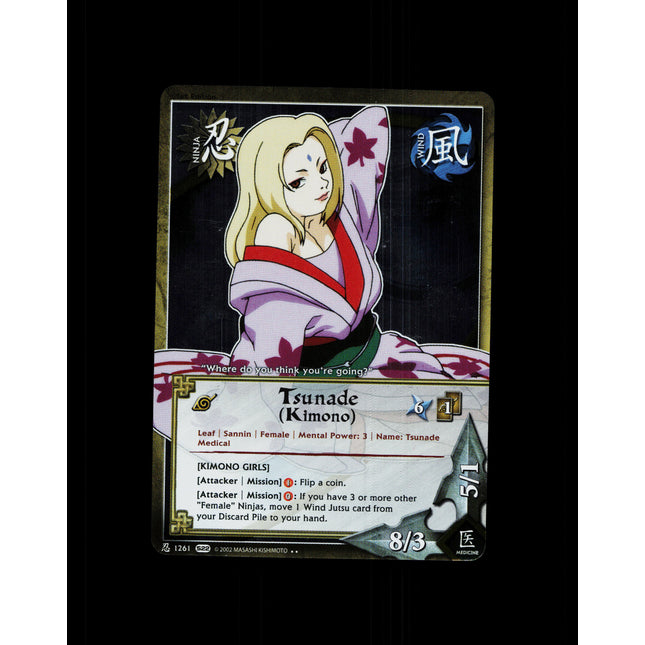 Tsunade (Kimono) - 1261 - NM - 1st Edition Foil - S22 - Naruto CCG - D4-92