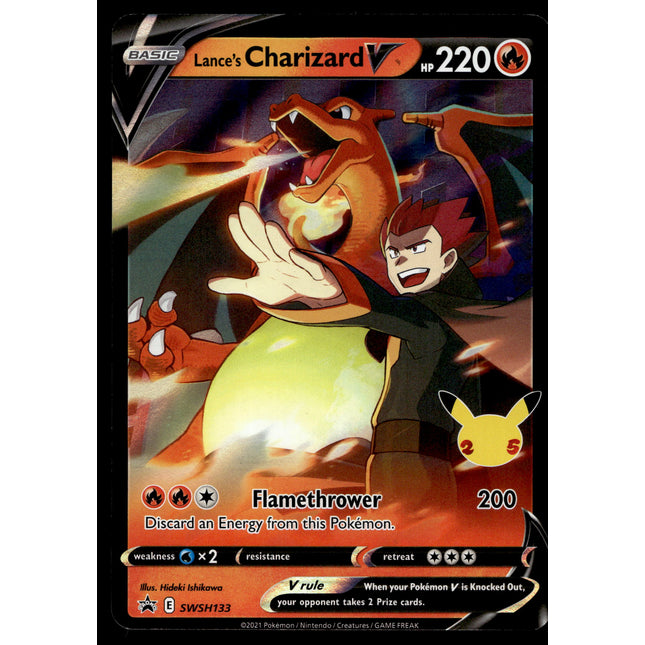 Lance's Charizard V - SWSH133 - NM - Ultra Rare - Promo - Pokemon - A9-10