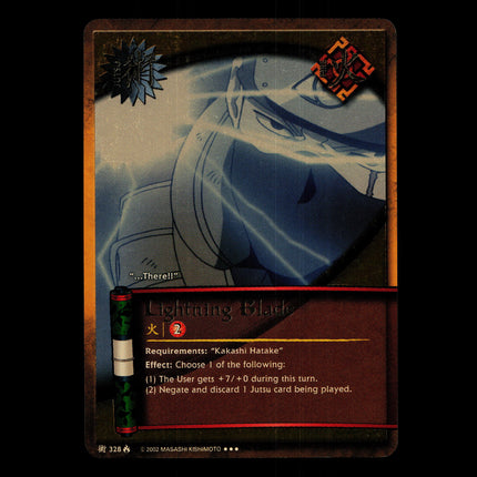 Lightning Blade - 328 - NM - 1st Edition - Foil - Naruto CCG - D4-253