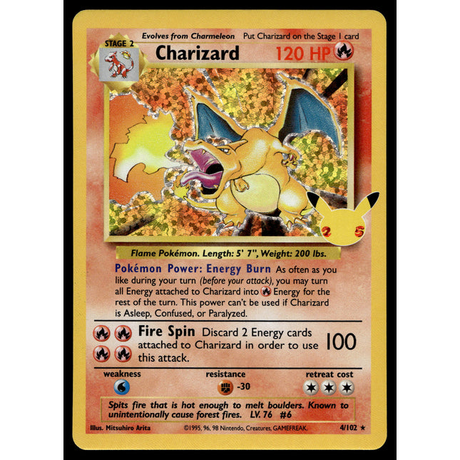 Charizard - 4/102 - NM - Holo - Celebrations - Pokemon - A6-42
