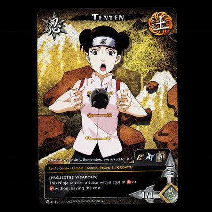 Tenten - n-311 - NM - Unlimited - Foil - Naruto CCG - E1-92